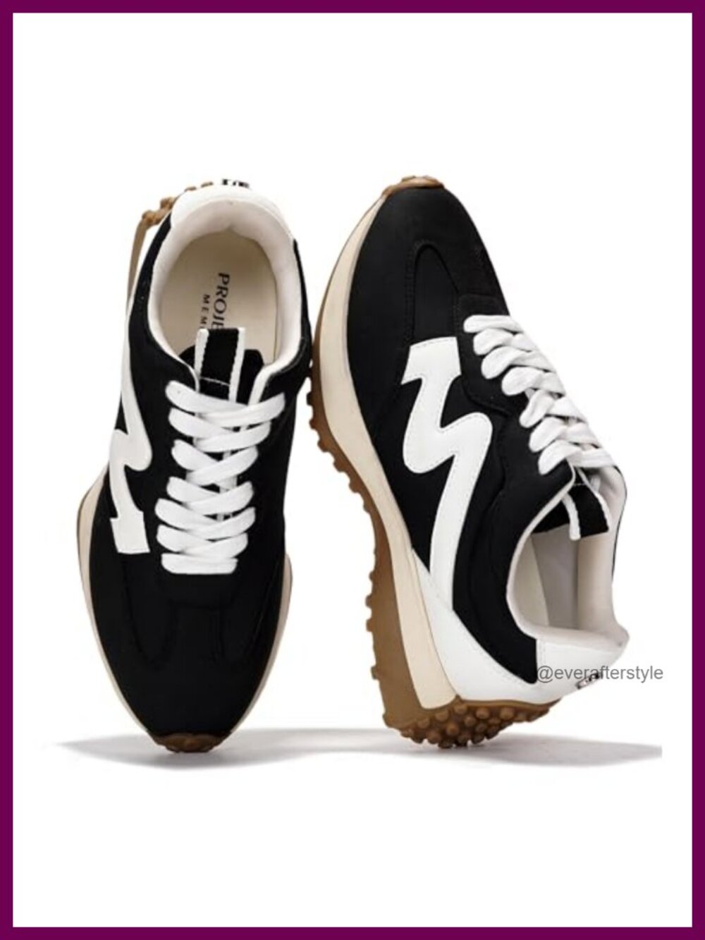 Women's Lace Up Fashion Sneakers Lightweight Memory Foam Platform Shoes